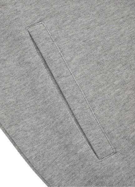 PIT BULL &quot;Pique Logo&quot; zip-up sweatshirt - gray