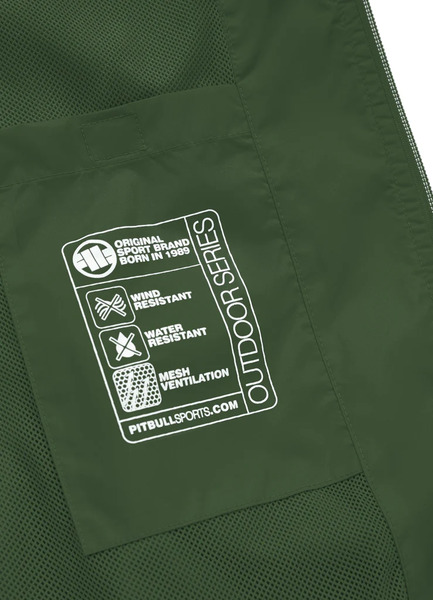 PIT BULL &quot;Athletic Logo&quot; spring jacket &#39;23 - olive