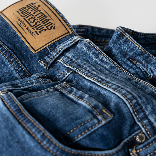 Spodnie jeans Dobermans Aggressive "Still SPDJ01D " - granatowe