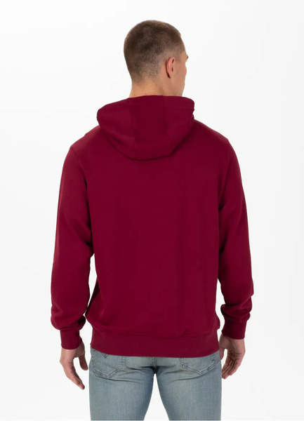 PIT BULL Terry &quot;Blood Dog&quot; hoodie - burgundy