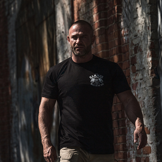 Koszulka T-shirt Dobermans Aggressive "Thor hammer TS298" - czarna