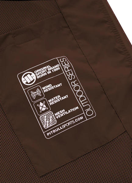 PIT BULL &quot;Athletic Logo&quot; spring jacket &#39;23 - brown