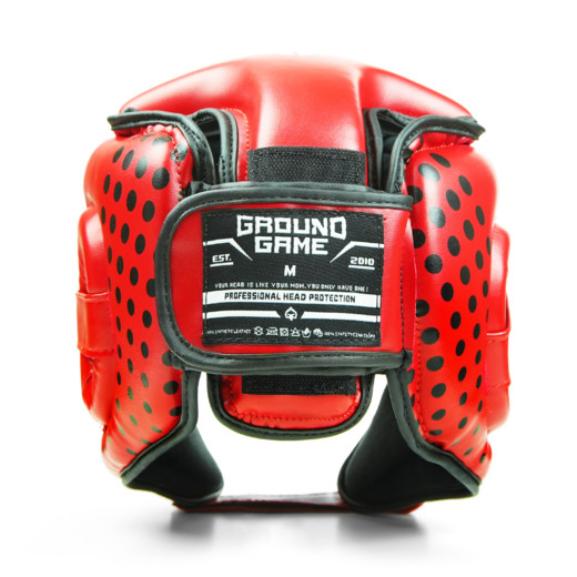 Ground Game &quot;Cyborg&quot; boxing helmet - red