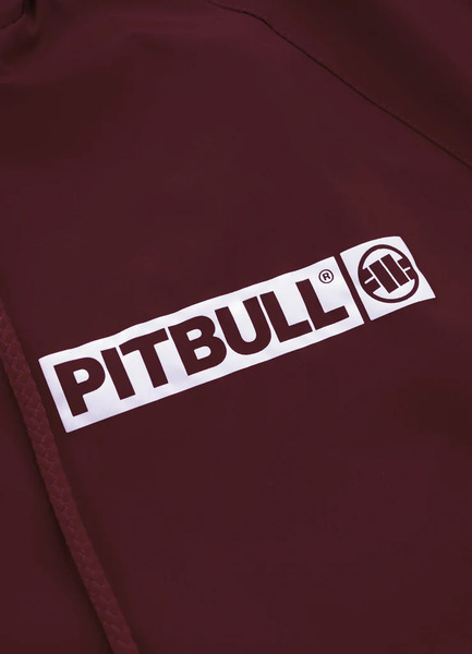 Kurtka wiosenna PIT BULL "Athletic Logo" '23 - wiśniowa