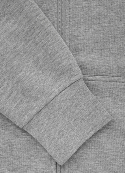Bluza rozpinana z kapturem PIT BULL Tricot "San Diego 89" - szara