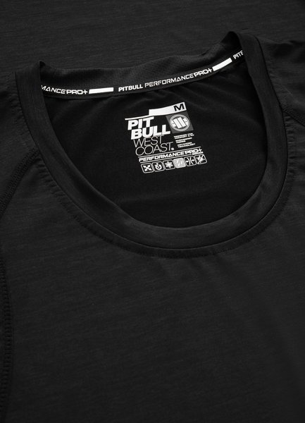 Rashguard PIT BULL longsleeve Performance "Small Logo" - czarny