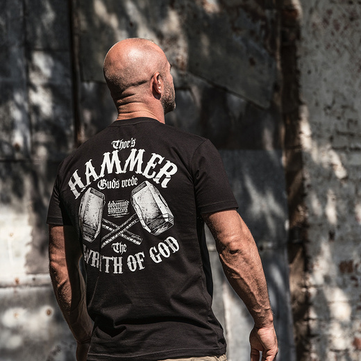 Koszulka T-shirt Dobermans Aggressive "Thor hammer TS298" - czarna
