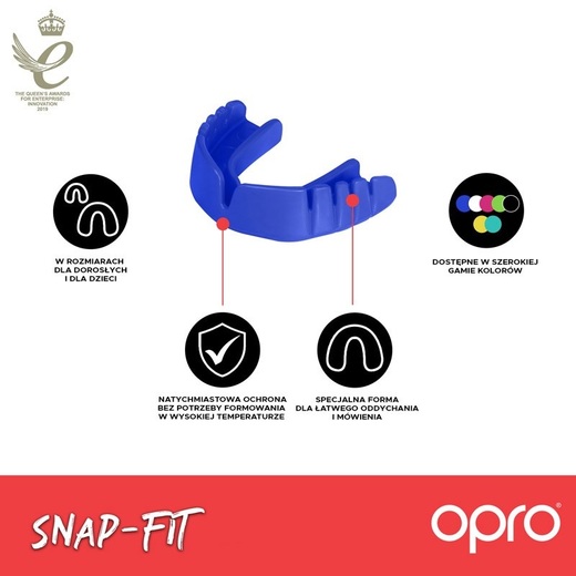 Ochraniacz na zęby Opro Snap Fit - miętowy
