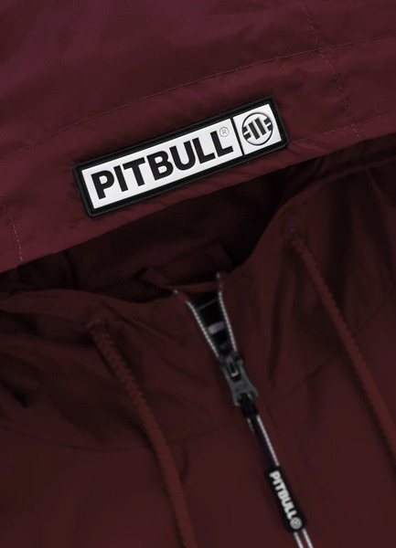 Kurtka wiosenna PIT BULL "Athletic Logo" '23 - wiśniowa