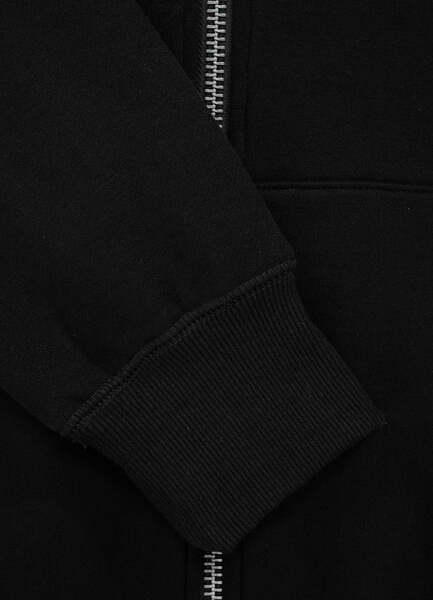 Bluza z kapturem rozpinana PIT BULL "New Logo" - czarna