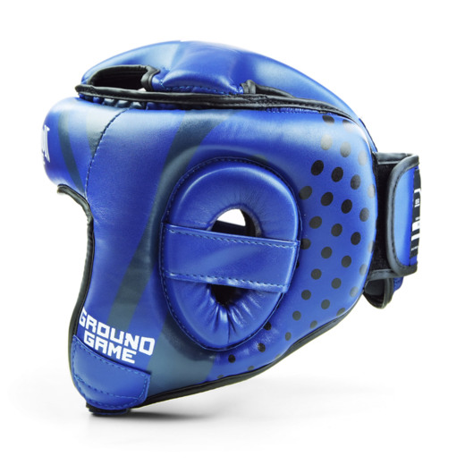 Ground Game &quot;Cyborg&quot; boxing helmet - blue