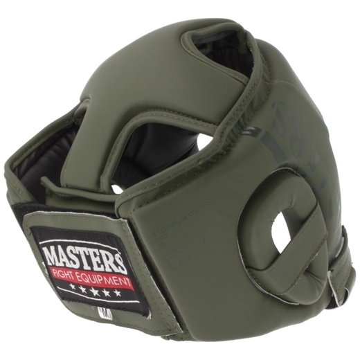 Masters KTOP-PU-MATT boxing head protector helmet - green