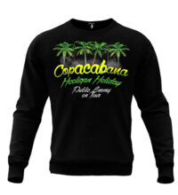 &quot;Hooligan Holiday Copacabana&quot; Streetwear Sweatshirt - black