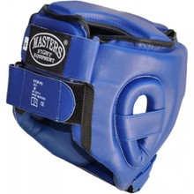 Kask bokserski ochraniacz głowy Masters KTOP-PU - niebieski