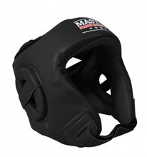 Boxing helmet Masters head protector - KTOP-PU - black