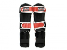 Masters NS-30 (WAKO APPROVED) shin and foot protectors red