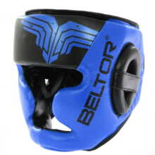 Kask bokserski treningowy ochraniacz głowy Top Pro Beltor - niebieska