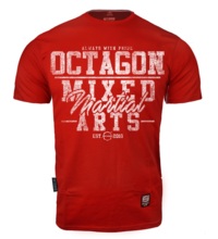 Koszulka T-shirt Octagon "Mixed Martial Arts" - czerwona
