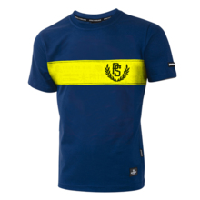 T-shirt Pretorian "Trouble Yellow Strap" - navy blue