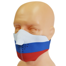 Extreme Adrenaline neoprene mask &quot;White / Blue / Red&quot; - Short