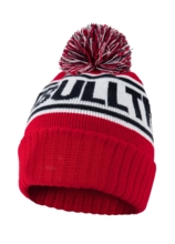 Winter hat PIT BULL &quot;Fleming II&quot; - red / navy blue