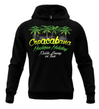 Bluza z kapturem "Hooligan Holiday Copacabana" Odzież Uliczna - czarna