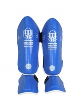Ochraniacze na goleń i stopę Masters NS-30 (WAKO APPROVED) niebieskie