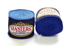 Boxing bandage, cotton wraps 5m Masters blue