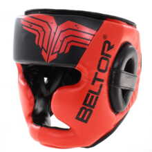 Top Pro Beltor training boxing helmet and head protector - red