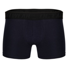 Octagon boxer shorts set of 3 - navy blue / black