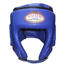 Kask bokserski ochraniacz głowy Masters KTOP-PU - niebieski