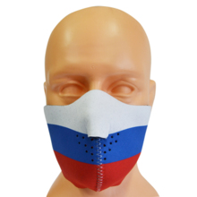 Extreme Adrenaline neoprene mask &quot;White / Blue / Red&quot; - Short