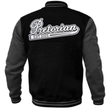 Sweat jacket baseball "Est. 2003" - black/graphite