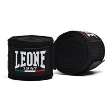 Boxing bandage wraps 3.5 m Leone - black