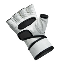 MMA Allright Gel PU gloves - white