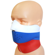 Extreme Adrenaline neoprene mask &quot;White / Blue / Red&quot; - Long