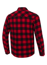 Koszula flanelowa "Mitchell" PIT BULL - czerwono/czarna