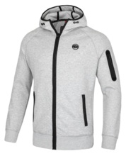 PIT BULL &quot;Beachfront&quot; zip-up sweatshirt with hood - gray