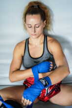 Boxing bandage Beltor wrap 3m elastic - blue