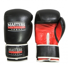 Rękawice bokserskie Masters RBT-301 czarno - czerwone