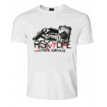 Extreme Adrenaline T-Shirt &quot;There is risk is fun!&quot; - White
