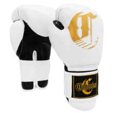 Leather boxing gloves Cohortes &quot;Extenso Gold&quot; - white