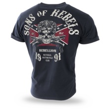 Koszulka T-shirt Dobermans Aggressive "Sons of Rebels TS196" - czarna