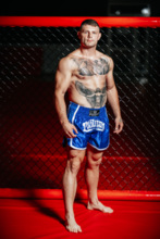 Spodenki Muay Thai Pretorian "Elite" - niebieskie