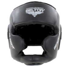 Kask bokserski treningowy ochraniacz głowy GUARDIAN Beltor - czarno/biały